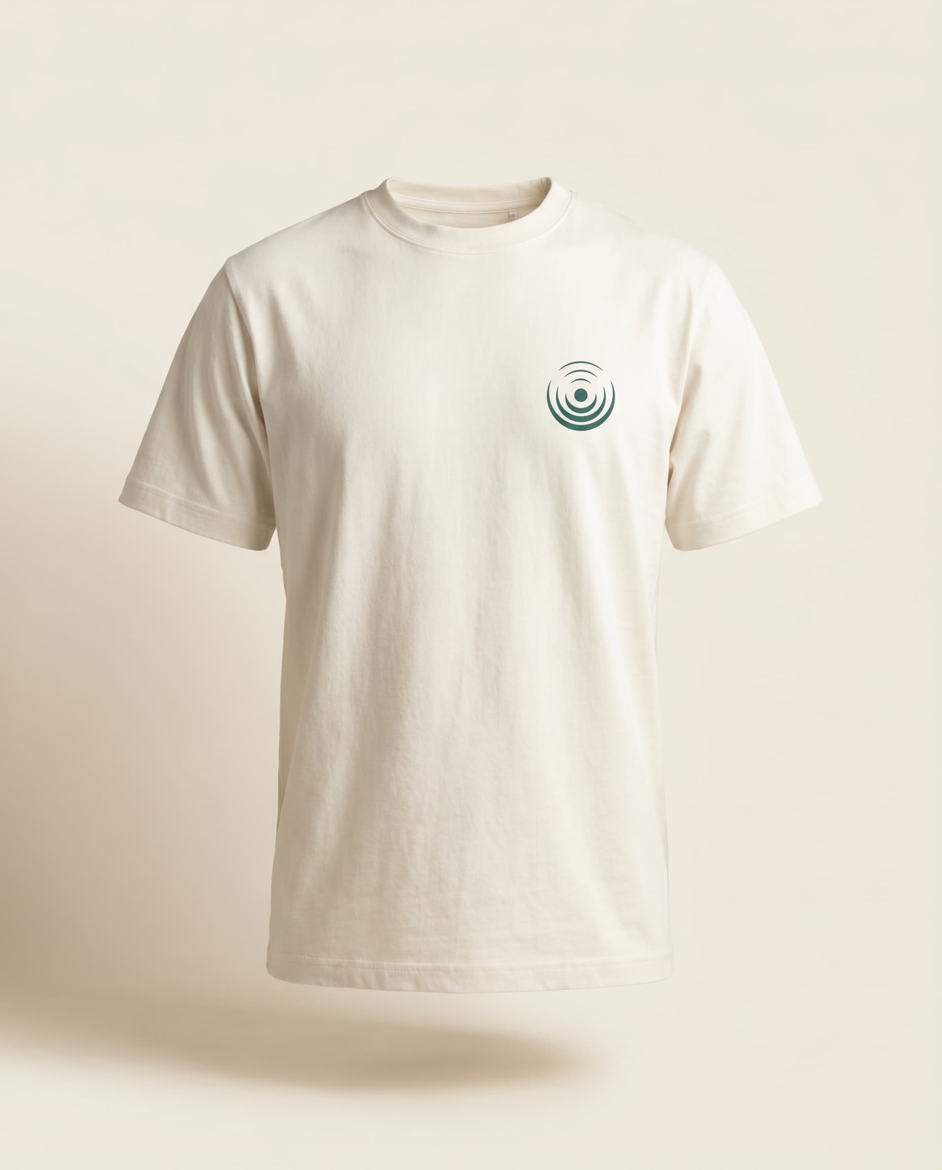 Pristine Tee — Heavyweight organic cotton. Funds 40 kg of cleanup.